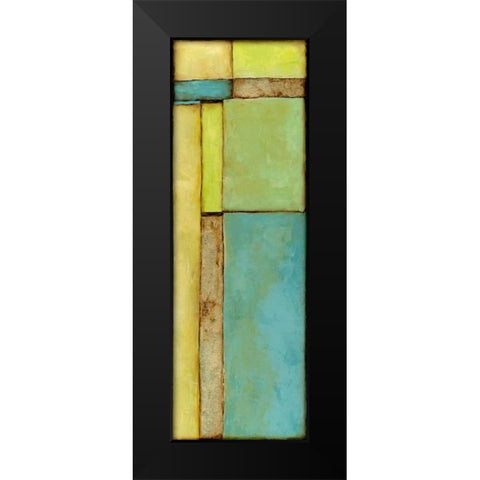 Stained Glass Window VI Black Modern Wood Framed Art Print by Goldberger, Jennifer