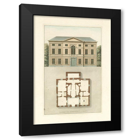 Architectural Detail I Black Modern Wood Framed Art Print by Vision Studio