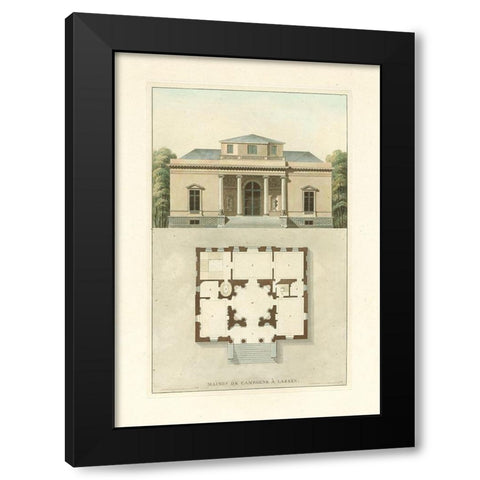 Architectural Detail IV Black Modern Wood Framed Art Print with Double Matting by Vision Studio