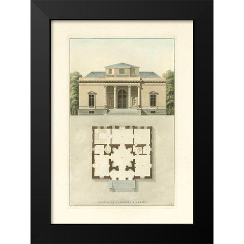 Architectural Detail IV Black Modern Wood Framed Art Print by Vision Studio