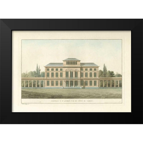 Architectural Rendering I Black Modern Wood Framed Art Print by Vision Studio