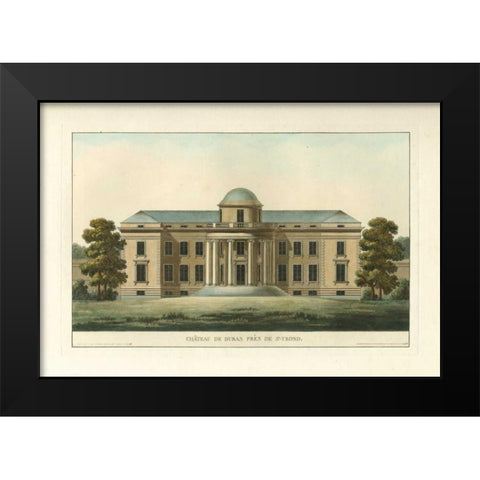 Architectural Rendering VI Black Modern Wood Framed Art Print by Vision Studio