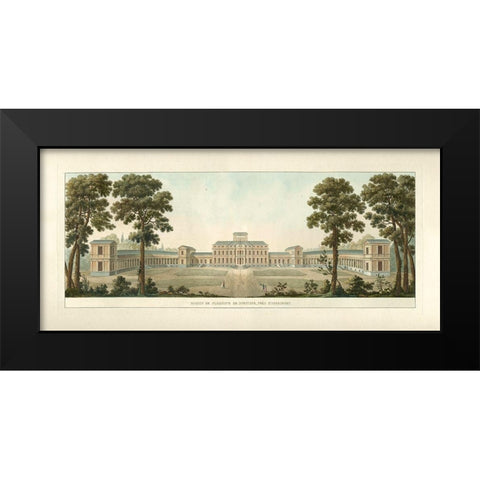 Architectural Rendering VII Black Modern Wood Framed Art Print by Vision Studio