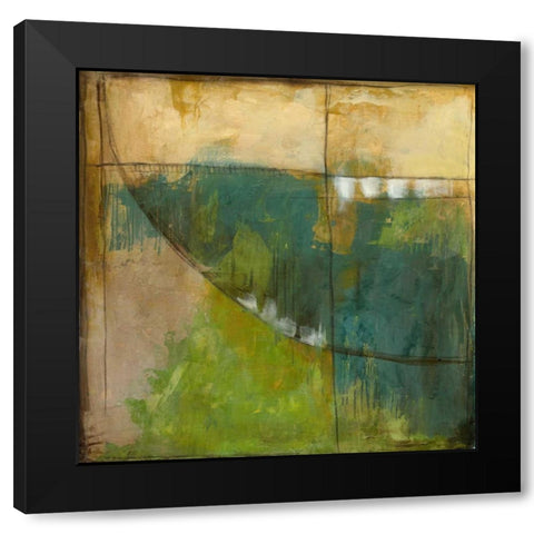 Four Corners III Black Modern Wood Framed Art Print with Double Matting by Goldberger, Jennifer