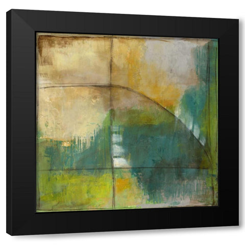 Four Corners IV Black Modern Wood Framed Art Print with Double Matting by Goldberger, Jennifer