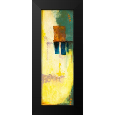 Aquamarine Aura V Black Modern Wood Framed Art Print by Goldberger, Jennifer