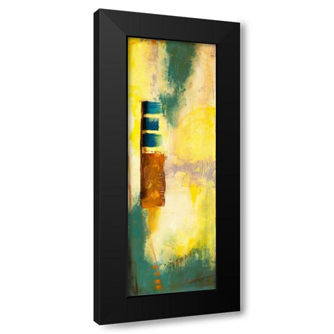 Aquamarine Aura VI Black Modern Wood Framed Art Print with Double Matting by Goldberger, Jennifer