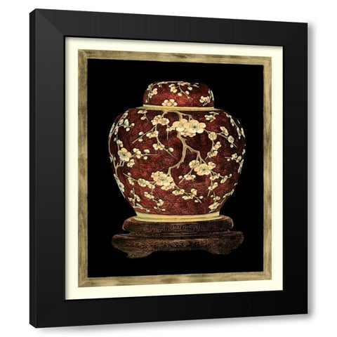 Ginger Jar II Black Modern Wood Framed Art Print by Vision Studio