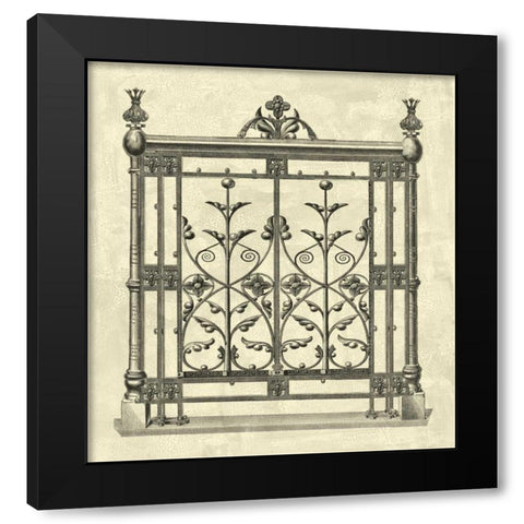 Printed O/S Gate of Splendor II Black Modern Wood Framed Art Print by Vision Studio