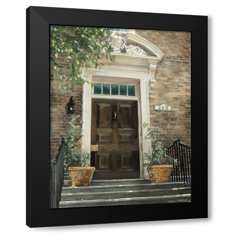Grove Avenue Black Modern Wood Framed Art Print by Meagher, Megan