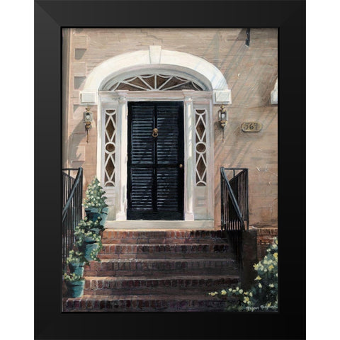 Robinson Street Black Modern Wood Framed Art Print by Meagher, Megan