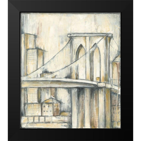 Urban Bridgescape I Black Modern Wood Framed Art Print by Goldberger, Jennifer