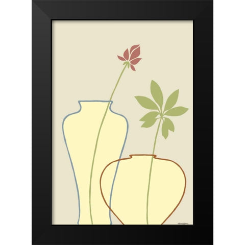 Linear Vessels I Black Modern Wood Framed Art Print by Lam, Vanna