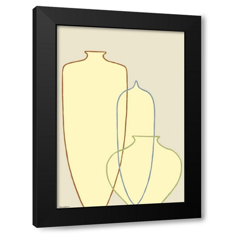 Linear Vessels IV Black Modern Wood Framed Art Print with Double Matting by Lam, Vanna