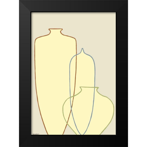 Linear Vessels IV Black Modern Wood Framed Art Print by Lam, Vanna