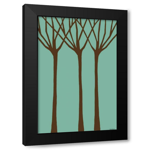 Dichromatic Elms I Black Modern Wood Framed Art Print by Lam, Vanna