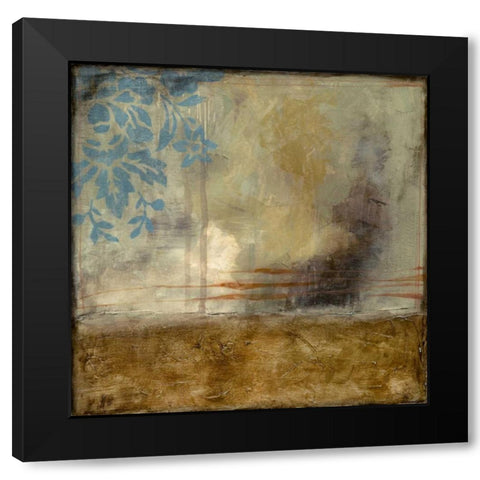 Patina V Black Modern Wood Framed Art Print with Double Matting by Goldberger, Jennifer