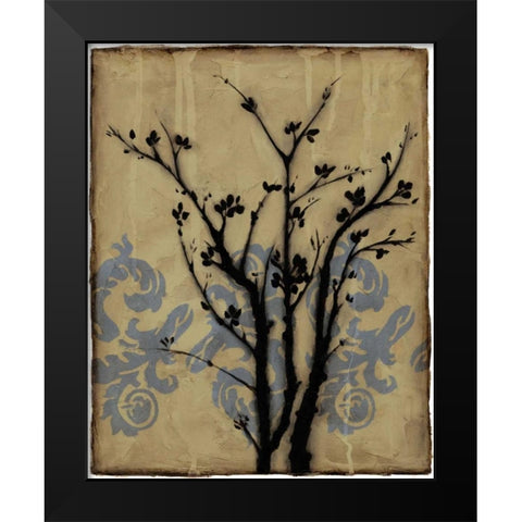 Branch in Silhouette II Black Modern Wood Framed Art Print by Goldberger, Jennifer