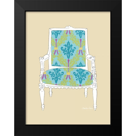 Decorative Chair III Black Modern Wood Framed Art Print by Zarris, Chariklia