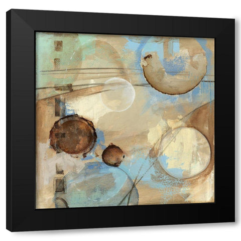 Celestial Study I Black Modern Wood Framed Art Print with Double Matting by Meagher, Megan