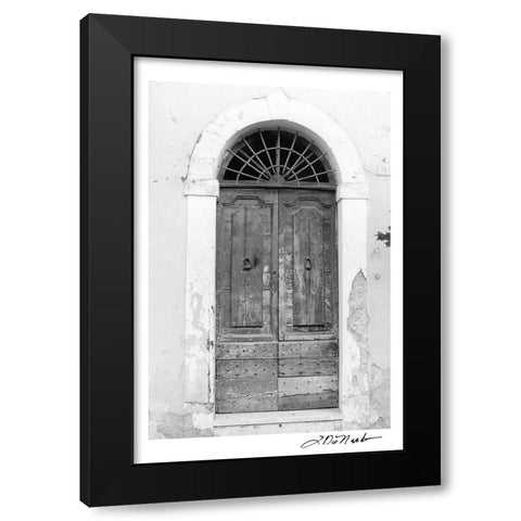 Enduring Black Modern Wood Framed Art Print with Double Matting by DeNardo, Laura