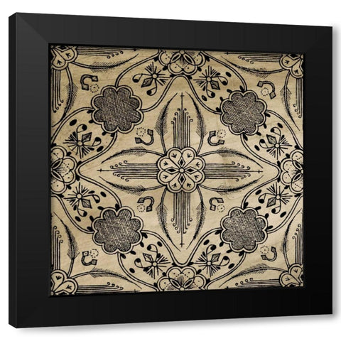 Intricate Detail I Black Modern Wood Framed Art Print with Double Matting by Vision Studio