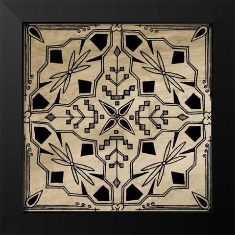 Intricate Detail IV Black Modern Wood Framed Art Print by Vision Studio