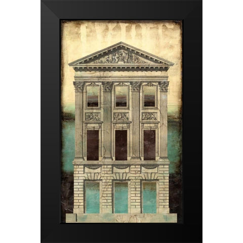 Architectural Illusion I Black Modern Wood Framed Art Print by Vision Studio