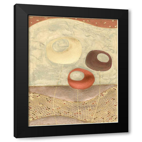 Alloy I Black Modern Wood Framed Art Print by Vess, June Erica