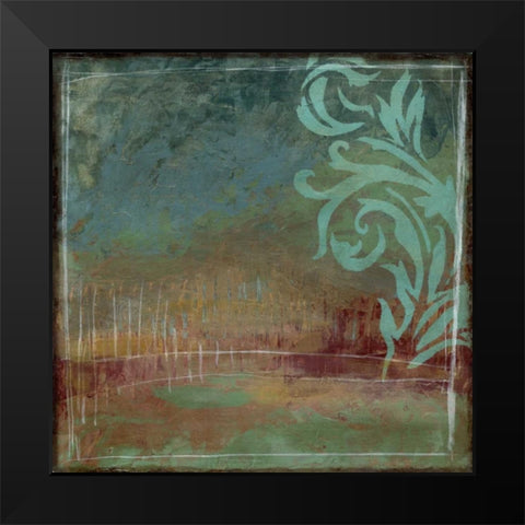 Lush Filigree I Black Modern Wood Framed Art Print by Goldberger, Jennifer