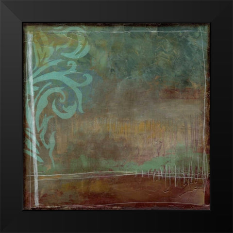 Lush Filigree II Black Modern Wood Framed Art Print by Goldberger, Jennifer