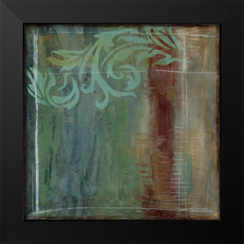 Lush Filigree III Black Modern Wood Framed Art Print by Goldberger, Jennifer