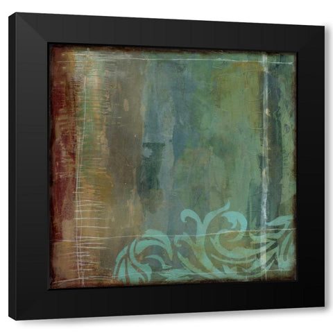 Lush Filigree IV Black Modern Wood Framed Art Print with Double Matting by Goldberger, Jennifer