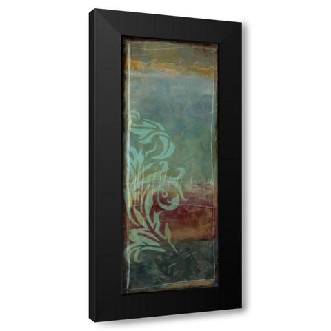 Lush Filigree V Black Modern Wood Framed Art Print by Goldberger, Jennifer