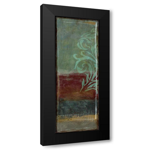 Lush Filigree VI Black Modern Wood Framed Art Print by Goldberger, Jennifer