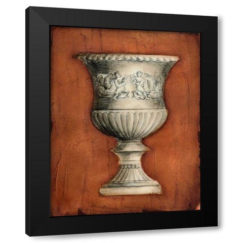 Stone Vessel III Black Modern Wood Framed Art Print with Double Matting by Harper, Ethan