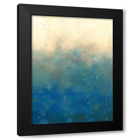 Sea and Sky I Black Modern Wood Framed Art Print with Double Matting by Zarris, Chariklia