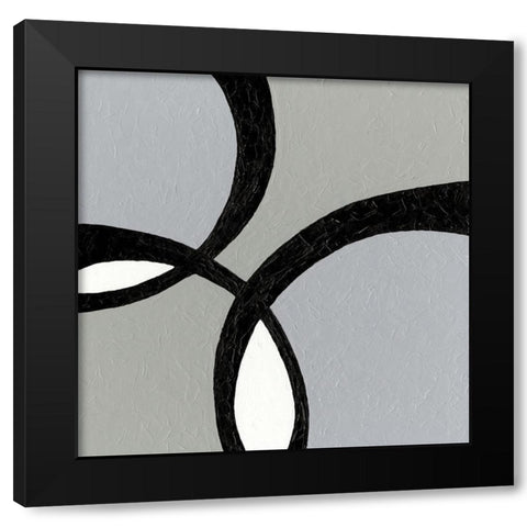 Ellipse II Black Modern Wood Framed Art Print by Holland, J.
