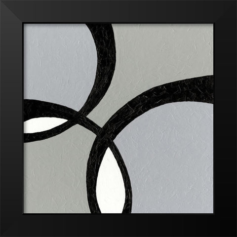 Ellipse II Black Modern Wood Framed Art Print by Holland, J.