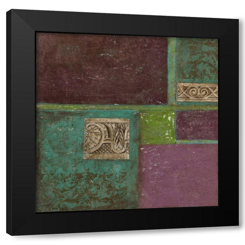 Abstract Details II Black Modern Wood Framed Art Print by Holland, J.