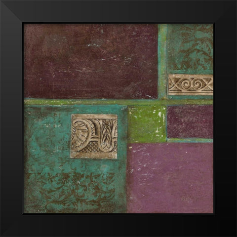 Abstract Details II Black Modern Wood Framed Art Print by Holland, J.