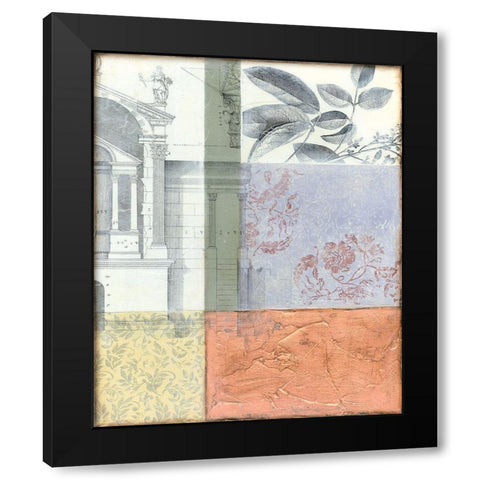 Neo Victorian Collage II Black Modern Wood Framed Art Print with Double Matting by Goldberger, Jennifer