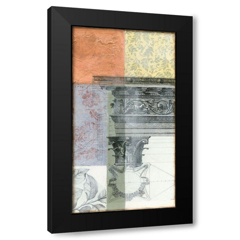 Neo Victorian Collage III Black Modern Wood Framed Art Print with Double Matting by Goldberger, Jennifer