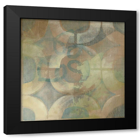 Garden Link IV Black Modern Wood Framed Art Print with Double Matting by Meagher, Megan