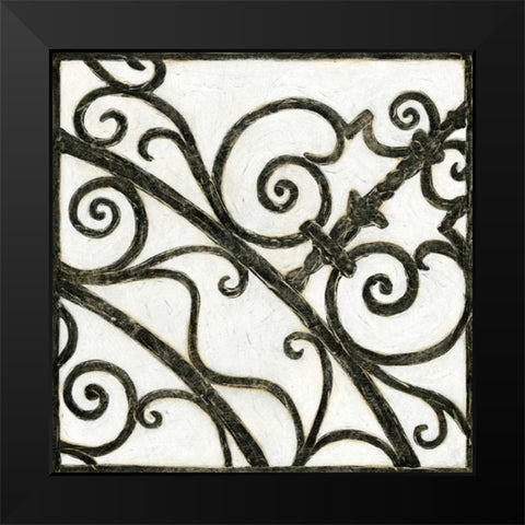 Iron Gate II Black Modern Wood Framed Art Print by Meagher, Megan