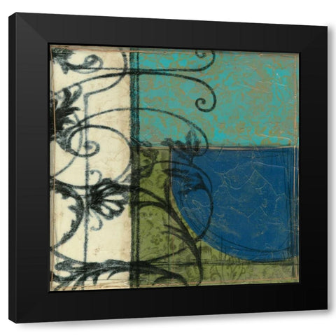 Gated Geometry II Black Modern Wood Framed Art Print with Double Matting by Goldberger, Jennifer