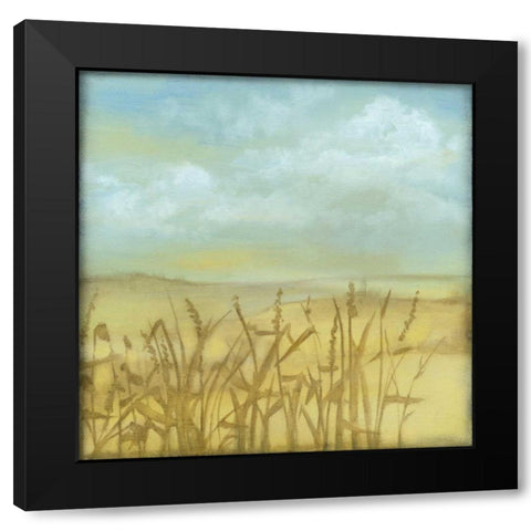 Through the Wheatgrass I Black Modern Wood Framed Art Print with Double Matting by Goldberger, Jennifer