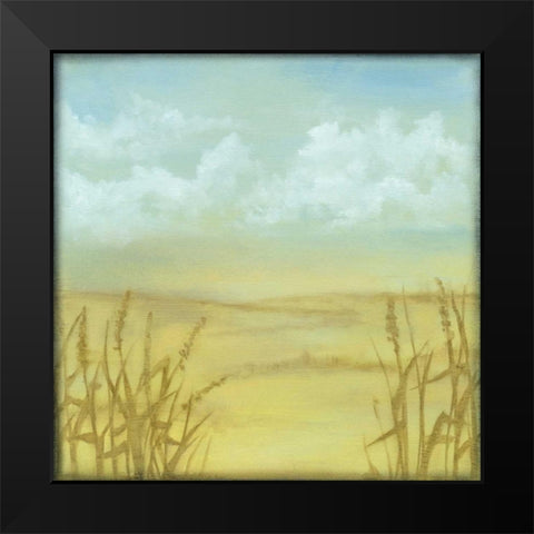 Through the Wheatgrass II Black Modern Wood Framed Art Print by Goldberger, Jennifer