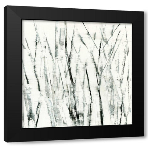 Birches I Black Modern Wood Framed Art Print with Double Matting by Gordon, Sharon