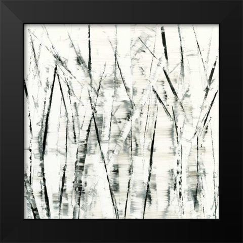 Birches II Black Modern Wood Framed Art Print by Gordon, Sharon
